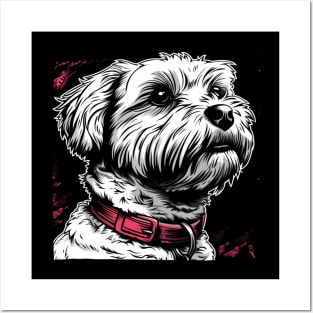 Retro Art Maltipoo Dog Lover Posters and Art